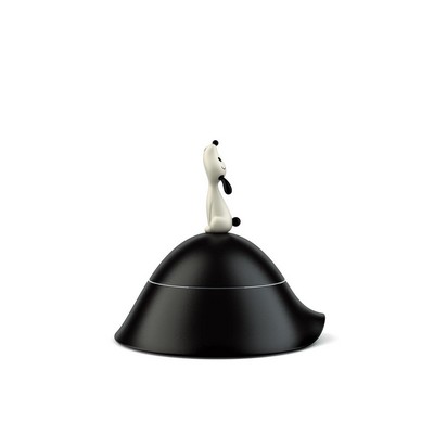 ALESSI Alessi-Lulà  Dog bowl, black in 18/10 stainless steel and resin